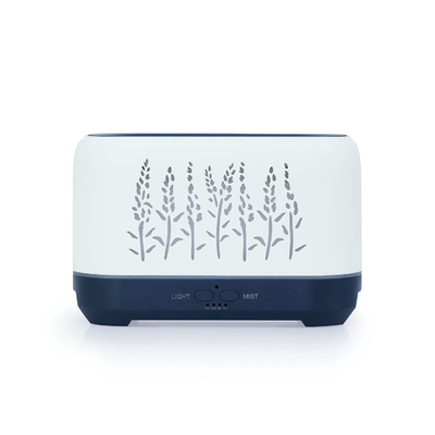 Difusor ultrassônico do óleo essencial do humidificador do ar da aromaterapia do agregado familiar do fabricante da névoa Electri da chama branca de 24V5W