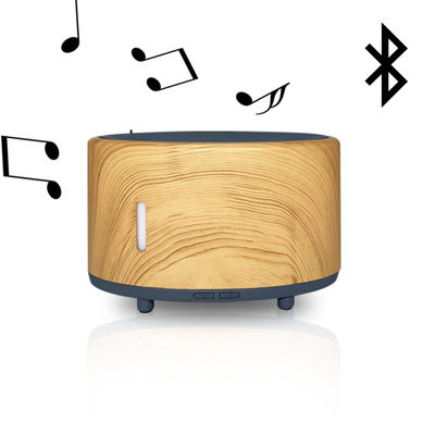 Do orador ultrassônico 7 da música de USB Bluetooth do humidificador luzes coloridas do diodo emissor de luz que mudam difusores do óleo essencial da aromaterapia