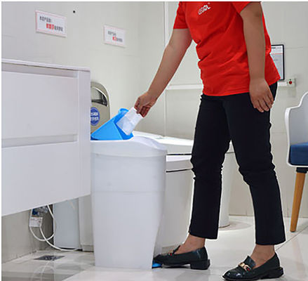 Escaninho sanitário do pedal de KWS, escaninhos femininos da eliminação da higiene 4kg