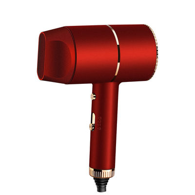 Secador de cabelo 60dB quieto de pouco peso vermelho 145x215x80mm