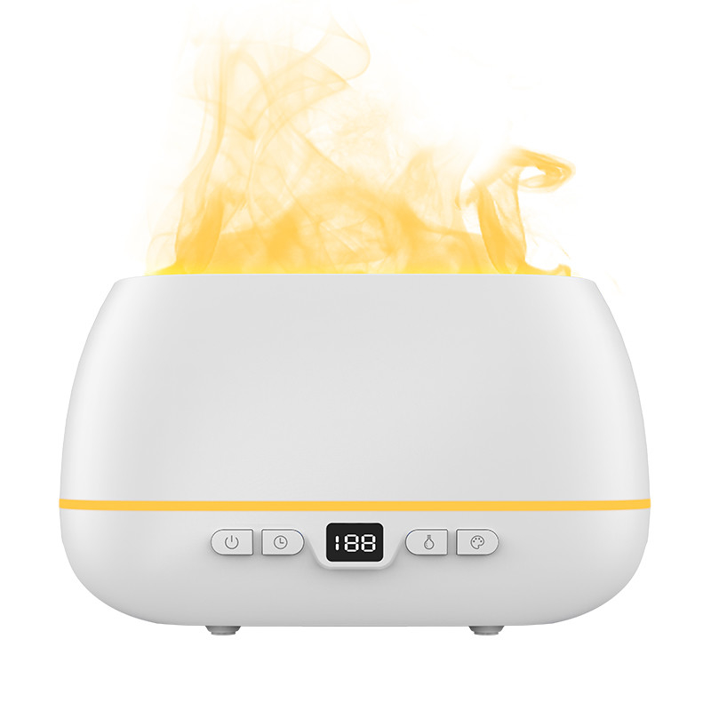 Névoa fresca do agregado familiar colorido do difusor do aroma do humidificador 200ml USB da aromaterapia da chama